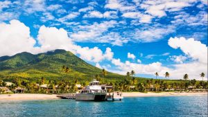 View of Mount Nevis island